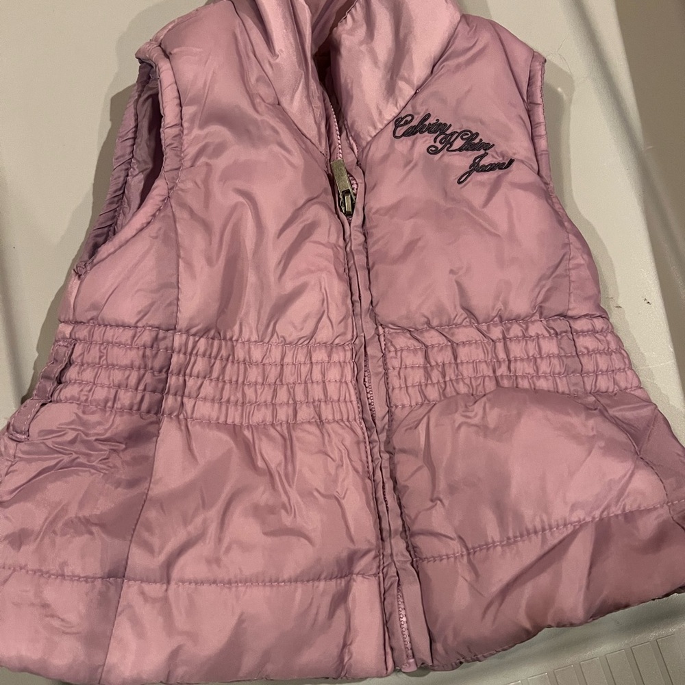 Purple Calvin Klein Puffer Vest